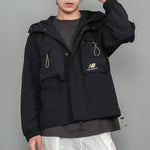 New Balance Men's New Balance Multiple Pockets Casual Sports Breathable Woven Jacket Autumn Black AMJ13376-BK
