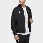 adidas Wj Jkt Warm Logo Print Sport Shuttle Jacket Men's Black FJ0192