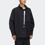 adidas originals Solid Color Splicing Casual Long Sleeves Shirt Black GT7306