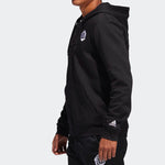 adidas Solid Color Zipper Hooded Jacket 'Black' DP5713