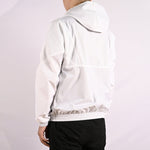 Converse hooded Drawstring Zipper Pocket Jacket White 10019993-A03
