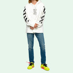Off-White Dripping Arrows Print Hooded Sweatshirt OMBB057R20E300050110