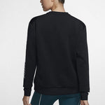 (WMNS) Nike Pro Sports Running Printing Round Neck Pullover Black Hoodie BV4055-010