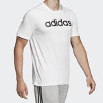 adidas Letter Logo Applique Sports Short-sleeve Tee Men White DQ3056