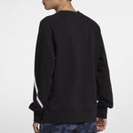Nike BIG SWOOSH Large Logo Round Neck Pullover Black AR3089-012
