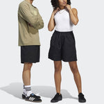 adidas Solid Color Loose Casual Shorts Unisex Black HA1290
