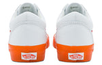 Vans Old Skool Casual Low Top Skate Shoes Small Orange Side Stripe Unisex 'White' VN0000SBZ34