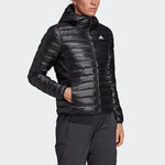 (WMNS) adidas logo Casual Outdoor Stay Warm Sports Black Down Jacket BQ1968