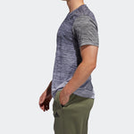 adidas Gradient Tee Training Sports Round Neck Pullover Short Sleeve Metallic Black FL4394
