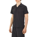 Men's Y-3 Solid Color Casual Short Sleeve Shirt Black FN5705