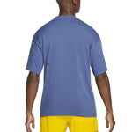 Men's Nike Logo Alphabet Printing Breathable Round Neck Short Sleeve Dark Blue T-Shirt DV9400-410