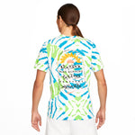 Nike Dri-fit Quick Dry Knit Printing Sports Short Sleeve White CZ9892-100