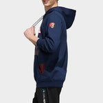 adidas neo Pattern Casual hooded Knit Navy Blue EI4749