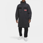 Men's Air Jordan Hooded Long Black Jacket CK8909-045