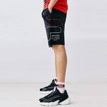 FILA Alphabet Logo Knit Casual Sports Shorts Blue F11M138613F-NV