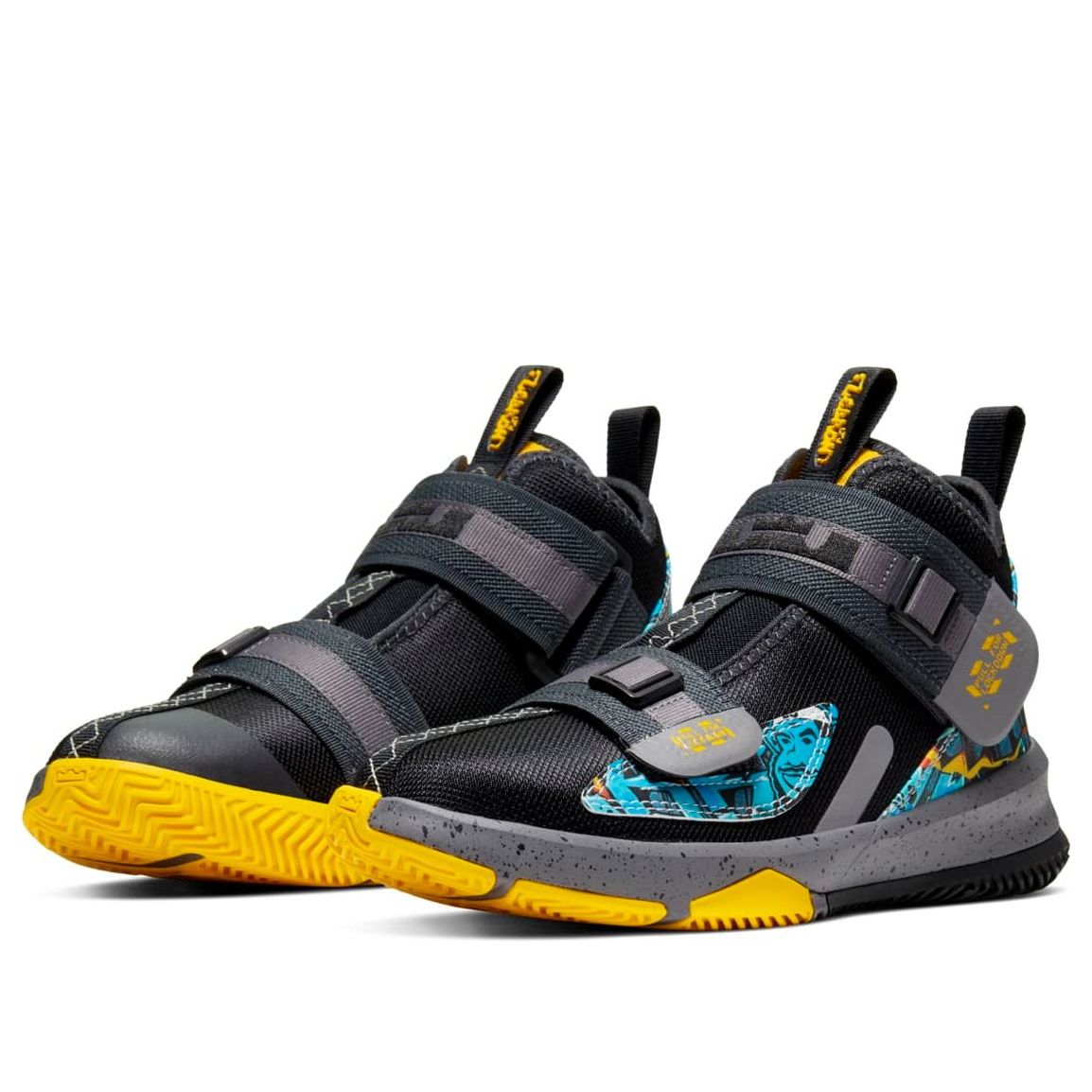 (GS) Nike LeBron Soldier 13 'Black Blue' AR7585-070
