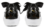 (WMNS) PUMA Suede Mayu Heart Patent 'Black White' 385967-02