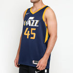 Nike NBA Mitchell Utah Jazz Team limited SW Jersey Navy Blue 864513-425