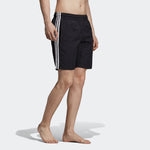 adidas originals 3-stripes Swim Sports Causual Ventilate Stripe Short Pant Male Black ED6045