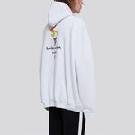 Balenciaga Unisex Logo Oversize Sweatshirt White 620973TIV459040