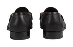 (WMNS) Gucci Chain Loafers Shoes Black 645445-16M00-1000