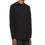 Off-White Cotton Logo Printing Long Sleeves Black OMAB001F191850101060