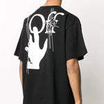 Off-White Pattern Printing Short Sleeve Black OMAA038E20JER0011001