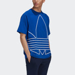 adidas originals Bg Trf out Tee Logo Printing Sports Round Neck Short Sleeve Blue GE6231