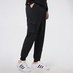 adidas neo Running Training Cozy Breathable Casual Woven Sports Pants Black GP4845