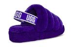 (WMNS) UGG Fluff Yeah Slide Minimalistic Thick Sole Purple 1095119-VNGH