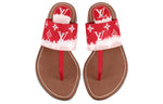 (WMNS) LOUIS VUITTON Palma Slides 'Red Monogram' 1A7TRA