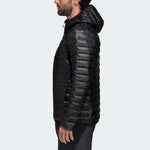 adidas MENS Casual Sports Hooded Down Jacket Black BQ7782