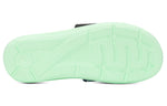 (WMNS) Under Armour Ignite 4 Graphic Strap Slide 'Black Aqua Foam' 3024453-001