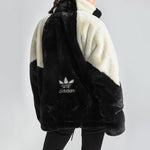 adidas originals Unisex Speed Fer Color Contrast Keep Warm Jacket Coat Black HF0701
