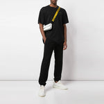 Off-White BackBone Design X Short Sleeve Loose Fit Black OMAA038E191850011091