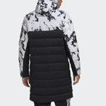 adidas Juve Ssp Dwcoat Juventus Colorblock Soccer/Football mid-length Sports hooded down Jacket Black FT9924