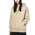 (WMNS) PUMA Downtown Graphic Hoodie Breathable Letter Printing Long Sleeve Khaki 533049-42