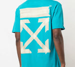 Off-White Tape Arrows print Printed Men Blue OMAA027R201850023948