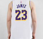 Nike NBA Los Angeles Lakers LeBron James No. 23 Jersey White AA7101-111