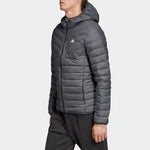 adidas Varilite 3s H J Stay Warm Outdoor logo hooded down Jacket Black DZ1420