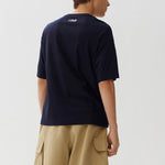 FILA Printing Loose Short Sleeve Blue F11M128163F-NV