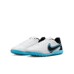 (GS) Nike JR Tiempo Legend 9 Club TF Turf Shoes 'White Blue Black' DA1334-146