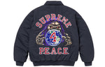 Supreme FW23 FW23 Week11 Peace Embroiderd Work Jacket 'Black' SUP-FW23-182