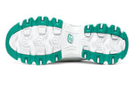 (WMNS) Skechers D Lites 1.0 Low-Top Running Shoes White/Green 99999863-WGR