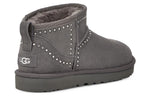 (WMNS) UGG Classic Ultra Mini Bling 'Dark Grey' 1119871-CHRC