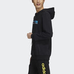 Men's adidas neo Fav Ss Hd Casual Sports Printing Pullover Black GM2332