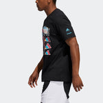 adidas x Crayola Crossover Subject Printing Basketball Sports Short Sleeve Black GN3681