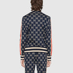 Gucci Classic GG Cotton Jacquard Zipper Jacket 'Blue' 496919-X9V05-4245
