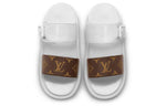 (WMNS) LOUIS VUITTON Sunbath Slides 'White' 1A66X3