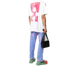 Off-White Back Arrow Printing Pattern Round Neck Short Sleeve Loose Fit White OMAA038E20JER0020125